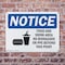 Signmission Food And Drink Area No Biohazards OSHA Notice Sign, Plastic, 10in W x 7in L, 2PK OS-2PACK-NS-P-710-L-12814 - alternate 5
